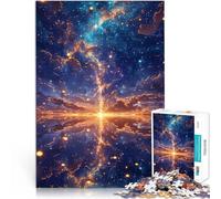 puzzle 1000 pezzi per adulti Riflesso della notte stellata Vacanza a casa: uccidere il tempo Gioco educativo per compleanno e Natale 38x26cm