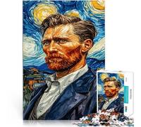 Puzzle 1000 pezzi per adulti Ritratto artistico dipinto Fatto di cartone per età 14+ giochi divertenti per famiglie Regali difficili per donne e uomini misurare:26x38cm/10.24 x 14.96pollice