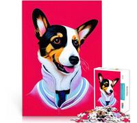puzzle 1000 pezzi per adulti Ritratto di cane Aiuta il cervello ad allenare i giocattoli che creano dipendenza per coltivare la pazienza Idee regalo 52x38cm