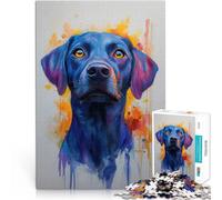 puzzle 1000 pezzi per adulti Ritratto di cane Labrador Retriever Per il divertimento in famiglia Migliorare l'amore tra le coppie 52x38cm