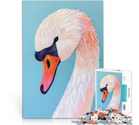 puzzle 1000 pezzi per adulti Ritratto di cigno di carta Antistress Vacanza in patria Uccidere il tempo perché è ideale come regalo per tutta la famiglia 38x26cm