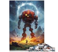 Puzzle 1000 pezzi per adulti robot guerra fai da te giocattoli aiuta cervello a esercitare giocattoli coinvolgenti per coltivare la pazienza per adolescenti dai 14 anni e oltre 26 x 38 cm