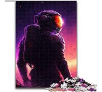 Puzzle 1000 pezzi per adulti Robot nello spazio in legno, gioco interattivo per famiglie, adatto a partire dai 14 anni, 50x75cm, Natale o compleanni