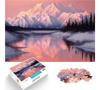 puzzle 1000 pezzi per adulti Rocce innevate al lago Nature Gioco impegnativo e gioco in famiglia Migliorare l'amore tra le coppie 75x50cm