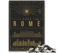 Puzzle 1000 pezzi per adulti Roma Italia 1000 pezzi per adulti, giochi educativi per famiglie, regalo per la decorazione della casa (50x75cm)