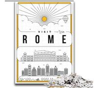 Puzzle 1000 pezzi per adulti Roma Italia, per bambini dai 14 anni in su, giocattoli educativi per l'apprendimento, giochi per famiglie, regalo di compleanno, 75x100cm