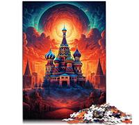 Puzzle 1000 pezzi per adulti Russia quadrato rosso giocattolo educativo 26 x 38 cm intera famiglia