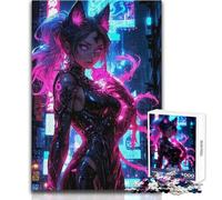 Puzzle 1000 pezzi per adulti Samurai Girl Giappone Magico Adatto per coppie Gioco pratico Regali per donne e uomini (dimensioni 38x26cm)
