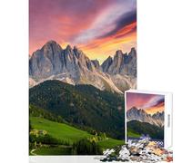 Puzzle 1000 pezzi per adulti Santa Maddalena Montagna Giocattoli fai da te Ottimi regali e giocattoli Gioco impossibile Interessante riduzione dello stress Dimensioni 50x75cm