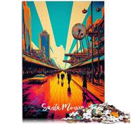 Puzzle 1000 pezzi per adulti Santa Monica Pier Attività Famiglia Puzzle 26x38cm Offerta come Regali per tutta la famiglia per i 14 anni