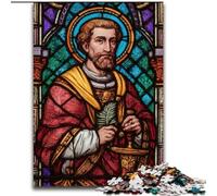 Puzzle 1000 pezzi per adulti, Santo A Vetrate, giocattoli educativi per è ideale come regalo per tutta la famiglia per e 14 anni dimensioni 50x75cm