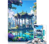 puzzle 1000 pezzi per adulti Santuario nascosto per il giocattolo di sfida del gioco educativo Giocattoli per la decorazione della casa 52x38cm