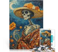 puzzle 1000 pezzi per adulti Scheletro al chiaro di luna Giocattoli educativi per l'apprendimento Giochi per famiglie Idee regalo 38x26cm