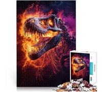puzzle 1000 pezzi per adulti Scheletro di tirannosauro rex Gioco di famiglia antistress sfida difficile è ideale come regalo per tutta la famiglia 52x38cm