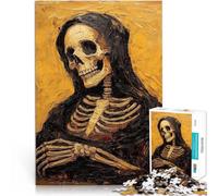 puzzle 1000 pezzi per adulti Scheletro in un cappuccio Antistress Vacanza in patria Uccidere il tempo è ideale come regalo per tutta la famiglia 38x26cm