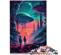Puzzle 1000 pezzi per adulti Scopri gli UFO Puzzle di decorazione per la casa 26x38cm Rafforzare l'amore tra le coppie per adolescenti di 14 anni e più