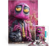 puzzle 1000 pezzi per adulti Scultura di robot triste Difficile da completare ma divertente e umoristico è ideale come regalo per tutta la famiglia 75x50cm