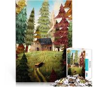 puzzle 1000 pezzi per adulti Segreto della foresta Antistress Vacanza in patria Uccidere il tempo Lista dei desideri con Babbo Natale 75x50cm