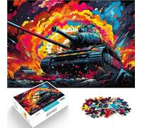 Puzzle 1000 pezzi per adulti serbatoi colorati gioco pratico 50 x 75 cm da regalare in regalo a tutta la famiglia per i giovani di 14 anni