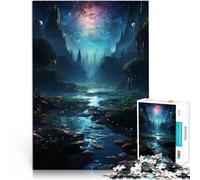 puzzle 1000 pezzi per adulti Serenità dello Spazio Lago Difficile da completare ma divertente e umoristico Migliorare la memoria 38x26cm