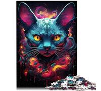 Puzzle 1000 pezzi per adulti Sfinge Puzzle psichedelico per la casa impegnativo ma divertente e divertente 26 x 38 cm