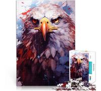 puzzle 1000 pezzi per adulti Sguardo dell'aquila calva Difficile da completare ma divertente e umoristico gioco di sfida unico 75x50cm