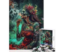 Puzzle 1000 pezzi per adulti She Seems Fine Giocattoli antistress Ottimo regalo per giochi Gioco educativo Lista dei desideri con Babbo Natale Dimensioni 38x52cm