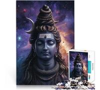 puzzle 1000 pezzi per adulti Signore Cosmico Shiva Difficile da completare ma divertente e umoristico Lista dei desideri con Babbo Natale 38x26cm