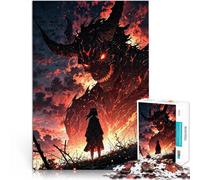 puzzle 1000 pezzi per adulti Silhouette di demone e ragazza Vacanza a casa: uccidere il tempo Collezione di artisti, Belle arti 38x26cm