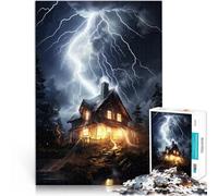puzzle 1000 pezzi per adulti Skyline della città dei fulmini giochi divertenti per famiglie perché è ideale come regalo per tutta la famiglia 38x26cm
