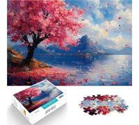 puzzle 1000 pezzi per adulti Sogno dell'oceano in fiore di ciliegio Rompicapo per Ogni pezzo è unico - Gioco divertente e stimolante per tutta la famiglia 75x50cm