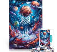 puzzle 1000 pezzi per adulti Space Jam Basket per il giocattolo di sfida del gioco educativo Gioco educativo per compleanno e Natale 75x50cm