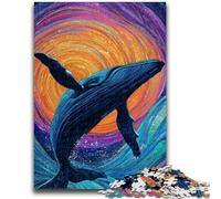 Puzzle 1000 pezzi per adulti Space Whale Gioco per famiglie Antistress Sfida difficile Adatto per coppie 50x75cm