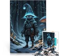 puzzle 1000 pezzi per adulti Spirito della foresta con cappello luminoso Sollievo dallo stress Decorazioni e regali unici per la casa 75x50cm