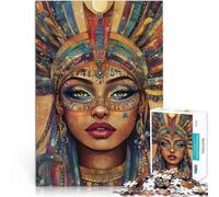 puzzle 1000 pezzi per adulti Squisita regina egiziana Giocattoli educativi per l'apprendimento Giochi per famiglie Regalo divertente 75x50cm