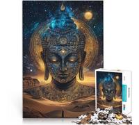 puzzle 1000 pezzi per adulti Statua del Buddha fantasy per il giocattolo di sfida del gioco educativo Giocattoli per la decorazione della casa 52x38cm