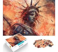 puzzle 1000 pezzi per adulti Statua della Libertà Arte per il giocattolo di sfida del gioco educativo Collezione di artisti, Belle arti 38x26cm