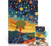 puzzle 1000 pezzi per adulti Stelle del mattino in stile Klimt Sfida di gioco educativo giocattolo con poster abbinato e foglio di quiz 75x50cm