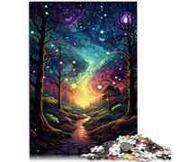 Puzzle 1000 pezzi per adulti stelle foresta interessante puzzle per ridurre lo stress 50 x 75 cm intera famiglia