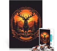 puzzle 1000 pezzi per adulti stile artistico realistico dei cervi Rompicapo Ogni pezzo è unico - Gioco divertente e stimolante per tutta la famiglia 52x38cm