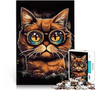 puzzle 1000 pezzi per adulti Stile cartone animato del gatto Riduzione dello stress interessante Migliorare l'amore tra le coppie 52x38cm