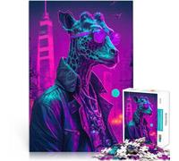 puzzle 1000 pezzi per adulti Stile Giraffa Cool Antistress Vacanza in patria Uccidere il tempo Adatto per la decorazione del desktop 38x26cm