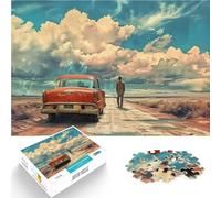 puzzle 1000 pezzi per adulti Strada abbandonata nel deserto 1 Allena il tuo cervello e le tue mani Gioco educativo per compleanno e Natale 75x50cm