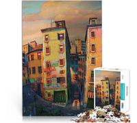 puzzle 1000 pezzi per adulti Strada del centro Giocattolo educativo intellettuale decomprimente Gioco educativo per compleanno e Natale 38x26cm