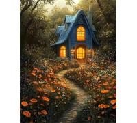 Puzzle 1000 Pezzi per Adulti Strada del cottage nei boschi, Intrattenimento Creativo, puzzle Divertenti Uomo e Donna, Gioco Giocattolo per la Famiglia, Colorato impegnativo per adulti