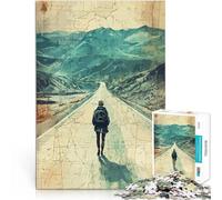 puzzle 1000 pezzi per adulti Strada solitaria davanti a noi Giochi educativi Decorazione della casa Migliorare l'amore tra le coppie 75x50cm