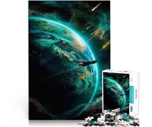 puzzle 1000 pezzi per adulti Strano mondo verde Difficile da completare ma divertente e umoristico Regalo di compleanno, regali, arte murale 75x50cm