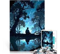 puzzle 1000 pezzi per adulti Tanjiro, l'ammazza-demoni anime giocattoli educativi per l'apprendimento Adatto per la decorazione del desktop 52x38cm