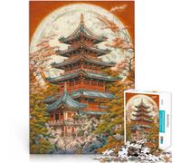 puzzle 1000 pezzi per adulti Tempio giapponese Giocattoli educativi per l'apprendimento Giochi per famiglie per la decorazione della casa 75x50cm