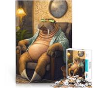 puzzle 1000 pezzi per adulti Tempo di relax per i trichechi Vacanza a casa: uccidere il tempo Migliorare l'amore tra le coppie 75x50cm